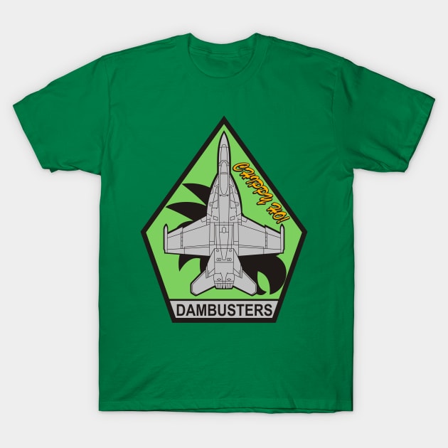 VFA-195 Dambusters - F/A-18 T-Shirt by MBK